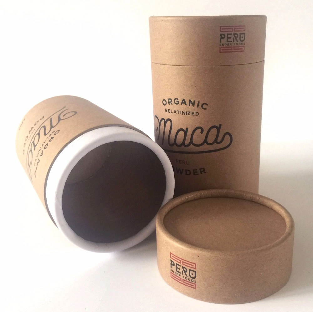 Colored Tube Cylindrical Rigid Tea Gift Paper Packing Packaging Box