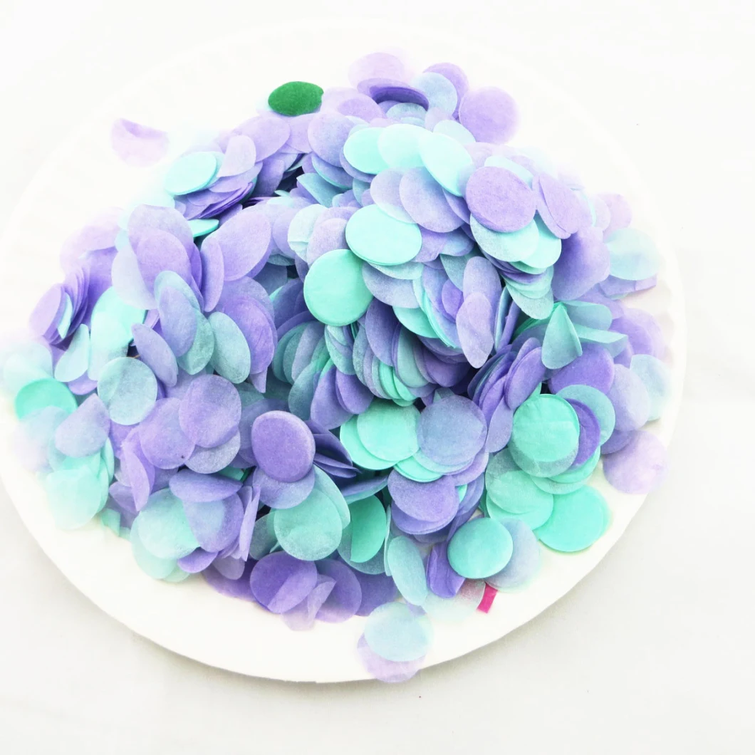 Premium Quality Colorful Tissue Paper Confetti Circles for Birthdays, Weddings