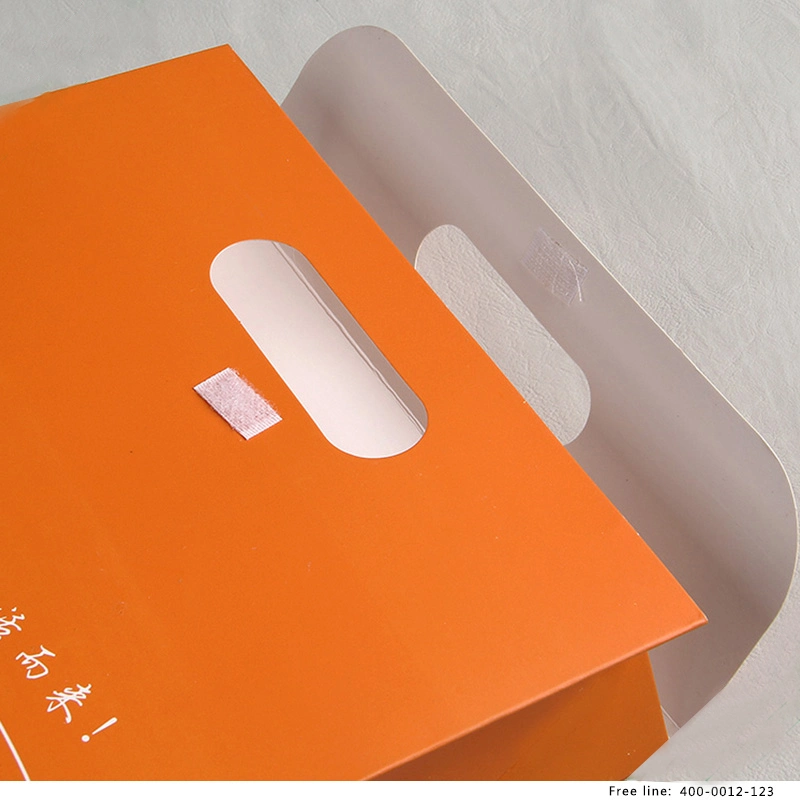 Orange Color Cardboard Flat Packing Fsc Paper Gift Box