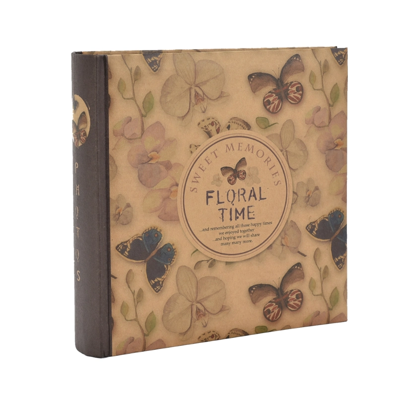 Floral Time Paper Photo Album with 160g Paper
