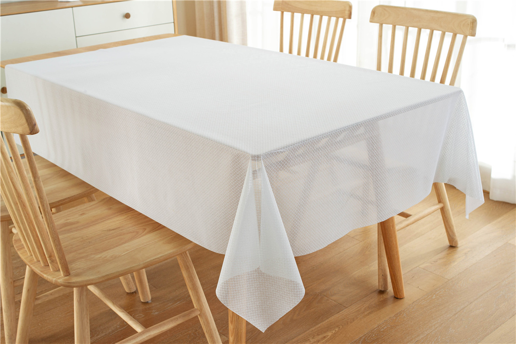 XHM Factory Wholesale PVC Lace Tablecloth HD for Picnic in Roll PVC Christmas Gifts & Crafts Crystal Tablecloth