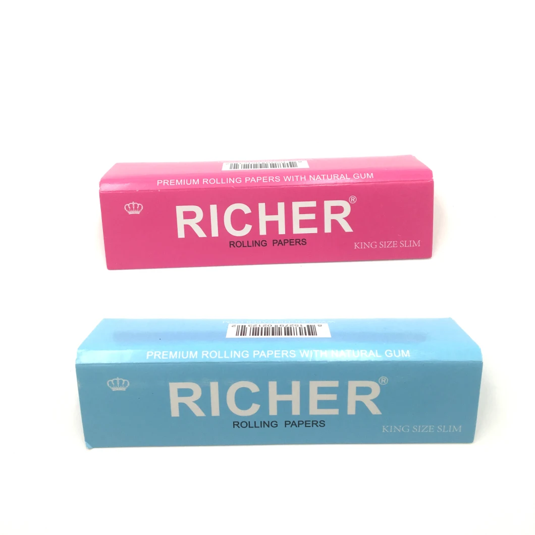 14GSM Cigarette Paper Wood Paper Colorful Package Set Rainbow