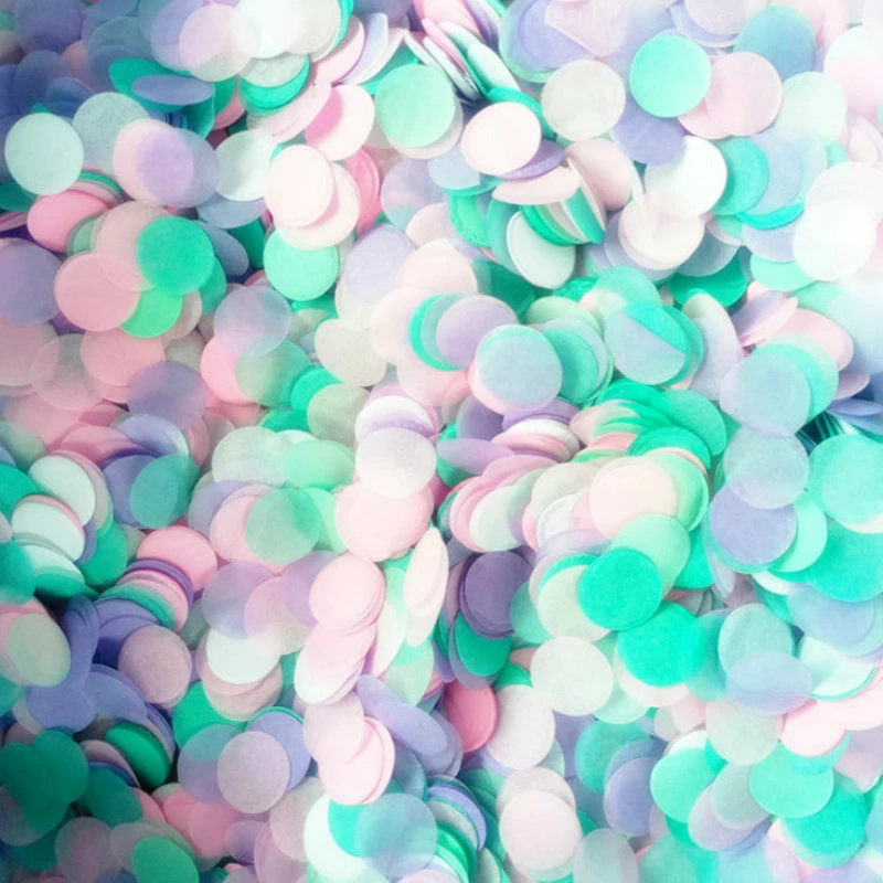 Premium Quality Colorful Tissue Paper Confetti Circles for Birthdays, Weddings