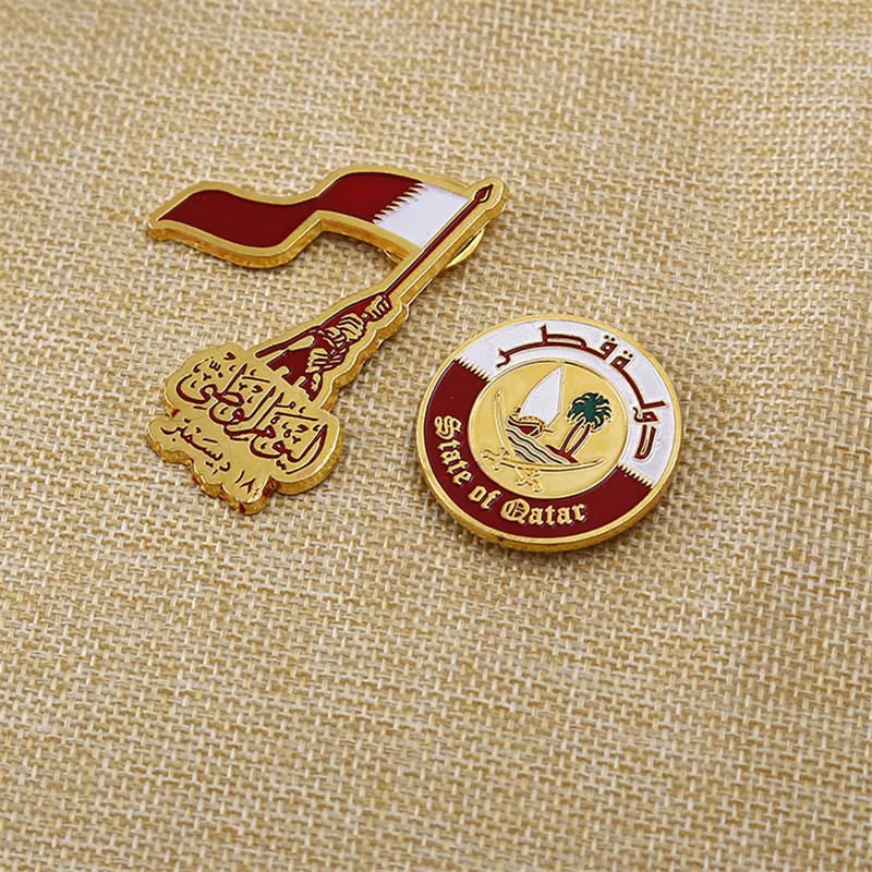 Custom Gold Badge Emblem with Paper Card Backing