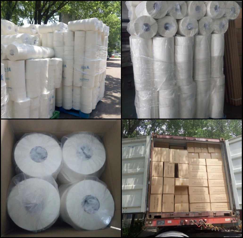 Ultra Soft Hygenic E-Co Friendly Factory Recycle Embossed Tissue Jumbo Toilet Roll for Hotel