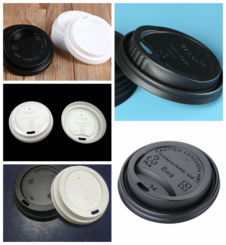 Degradable Compostable PLA Lid /PLA Coffee Lid/ Biodegradable PLA Lids