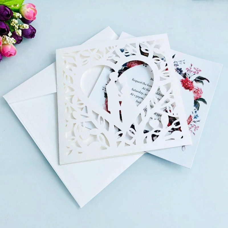 Elegant Printing Inner Card Glitter Paper Card Invitations