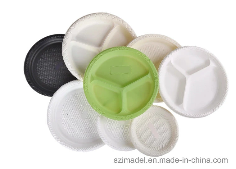 Biodegradable Disposable Sugarcane Round Plate, Round Tray