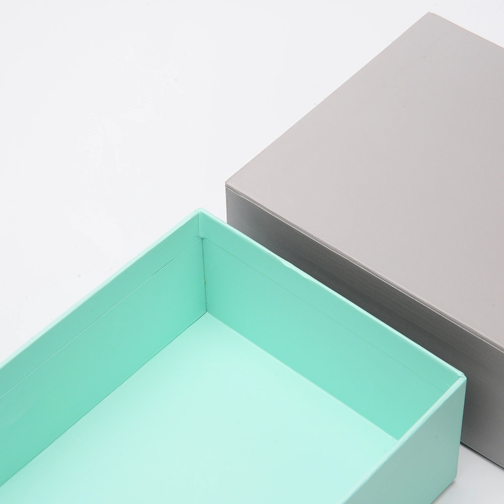 Grey Green Rigid High Quality Paper Packaging Gift Drawer Box