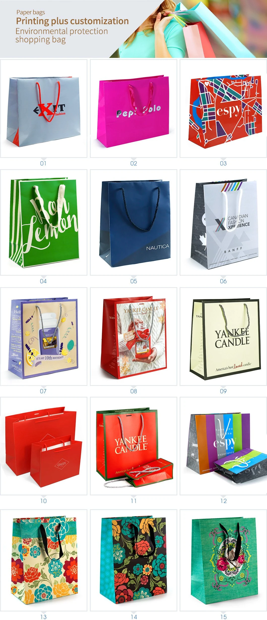 Eco Friendly Shopping Paper Bag Grey Board Cosmetic Gift Bag