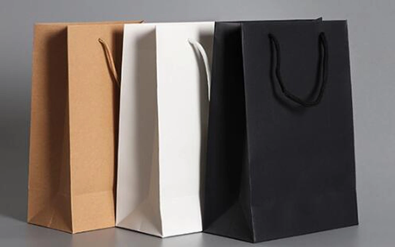 Manufacturers Cheap Wholesale Recycle Craft Brown Kraft Paper Bag Hand Gift Shopping Paper Bag