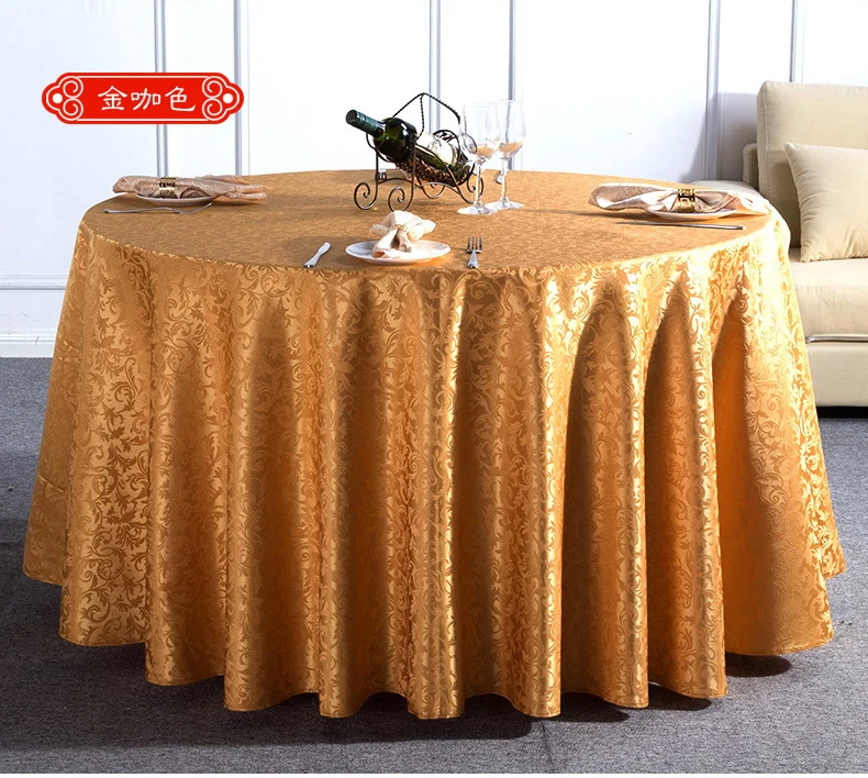China Large Leaf Hook Flower Polyester Party Tablecloth Covers