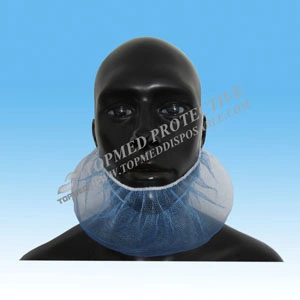 Food Industry Disposable Nylon Blue White Black Beard Cover