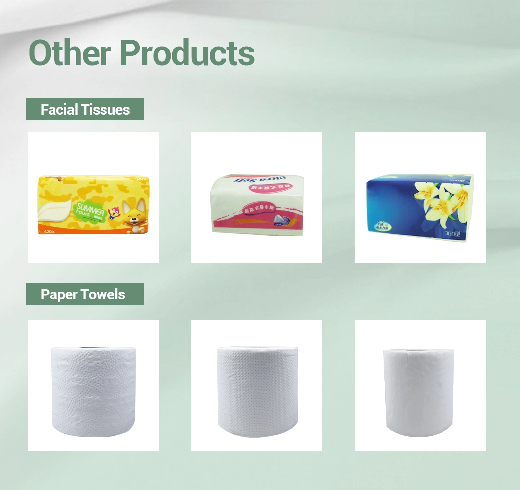 Native Wood Pulp Rolling Paper Tissue Strong Water Absorption Toilet Paper for Home Toliet