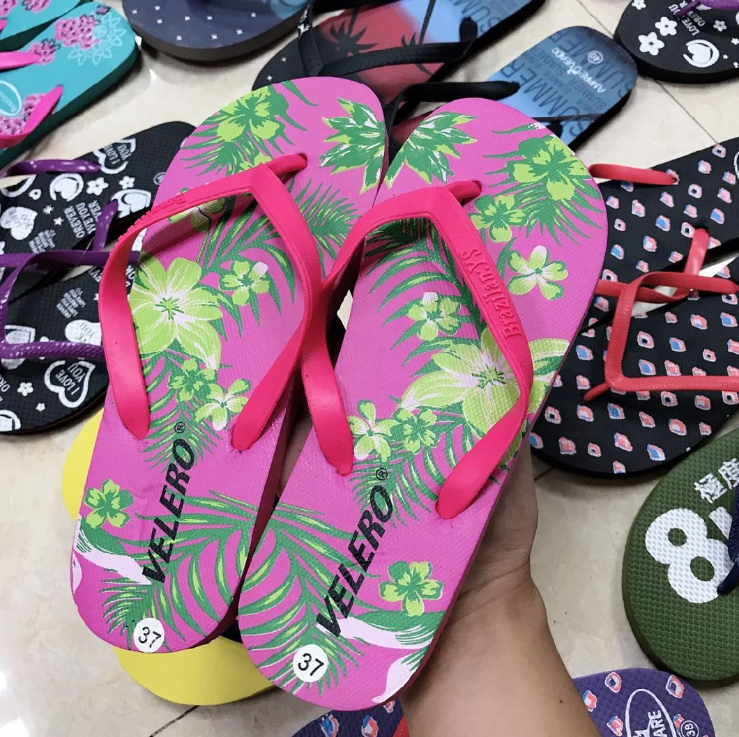 Mix Color Mix Design Adults Sandals Stock Slippers Fashion Beach Flip Flops Stock (FF20925-3)