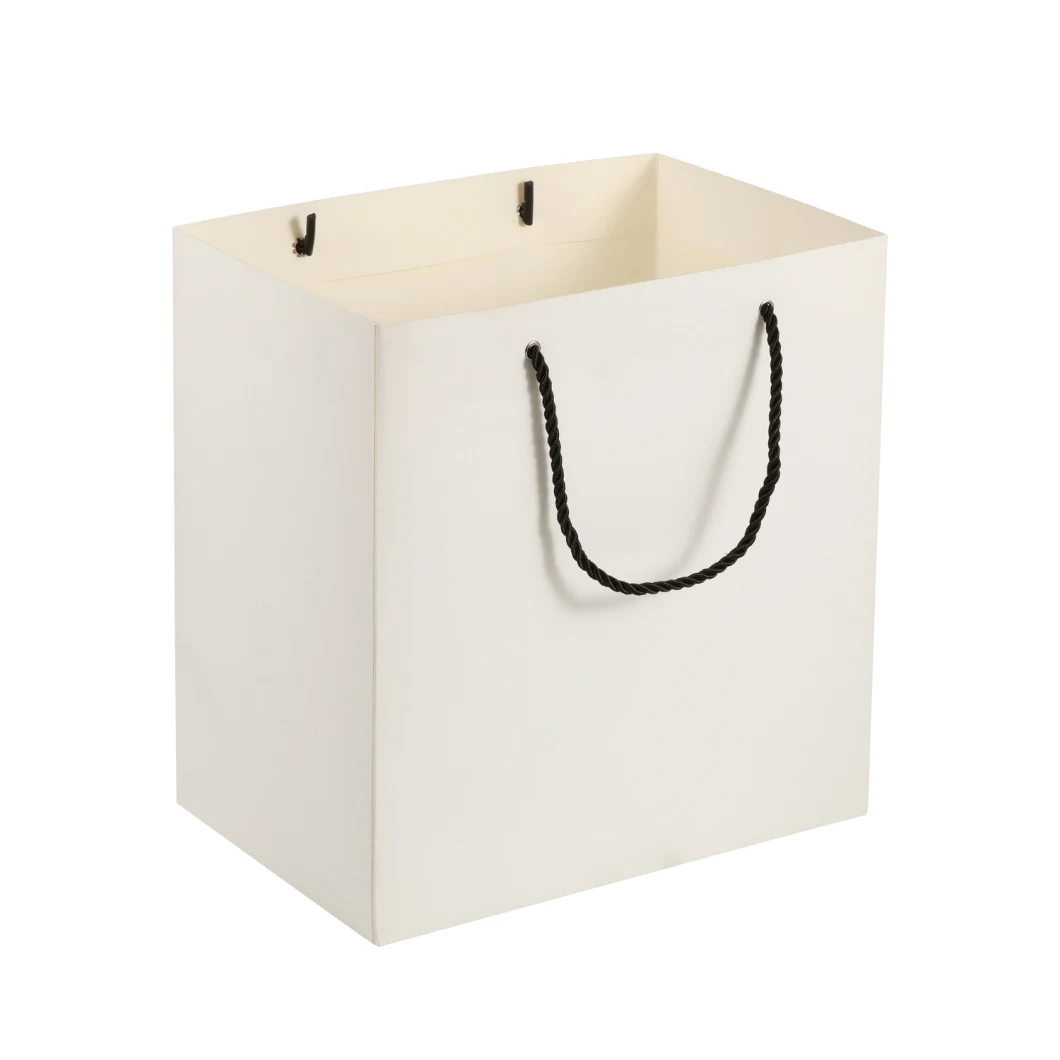 High Quality Customized Paper Shopping Bag Luxury White Paper Bags Shopping Gift Paper Bag with Handle