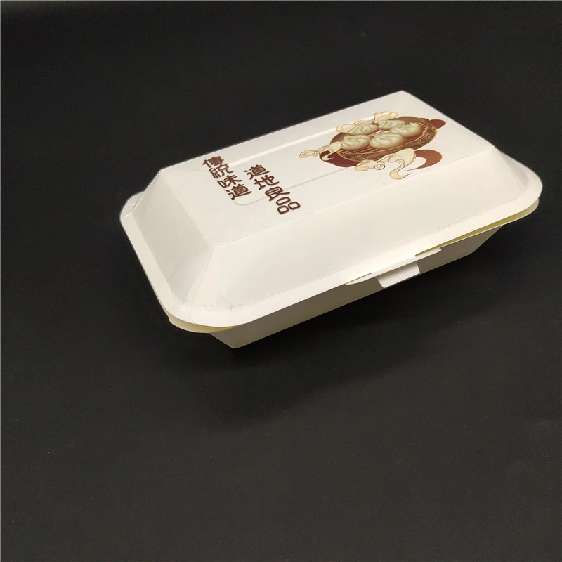 Disposable Paper Rectangular Eco-Friendly Takeaway Box, Paper Lunch Box