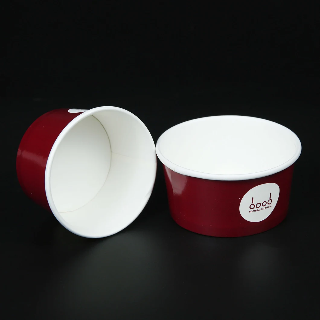Popular Cube Paper Bowl Wholesale Degradable for Green Ice Cream Paper Cup