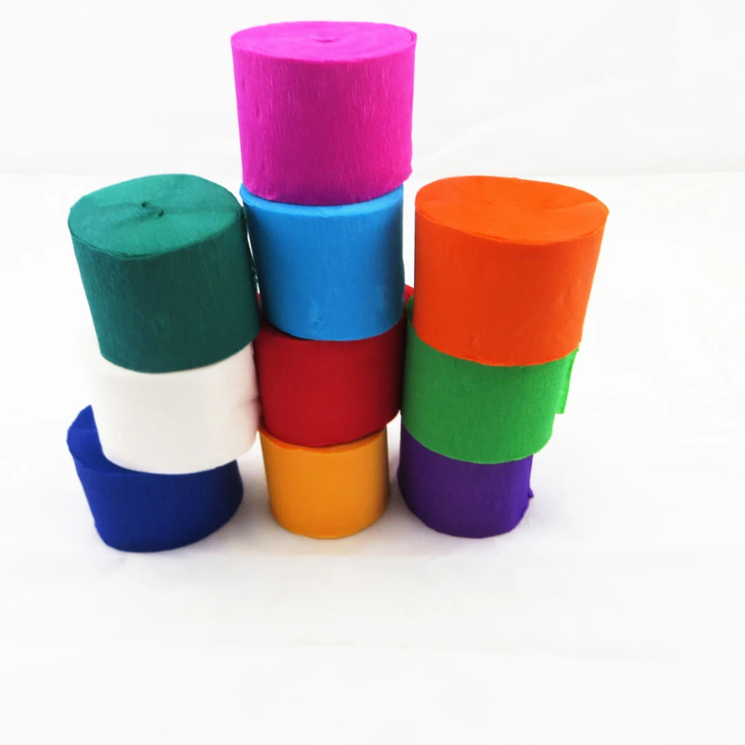 Cheap Price Party Decoration Crepe Paper Streamer Party Streamer