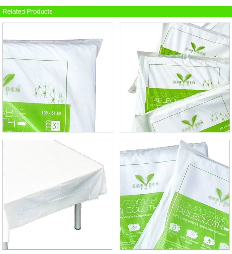 Manufacturer Wholesale Promotion Black Plastic Tablecloth Biodegradable Disposable Tablecloth Restaurant Tablecloths