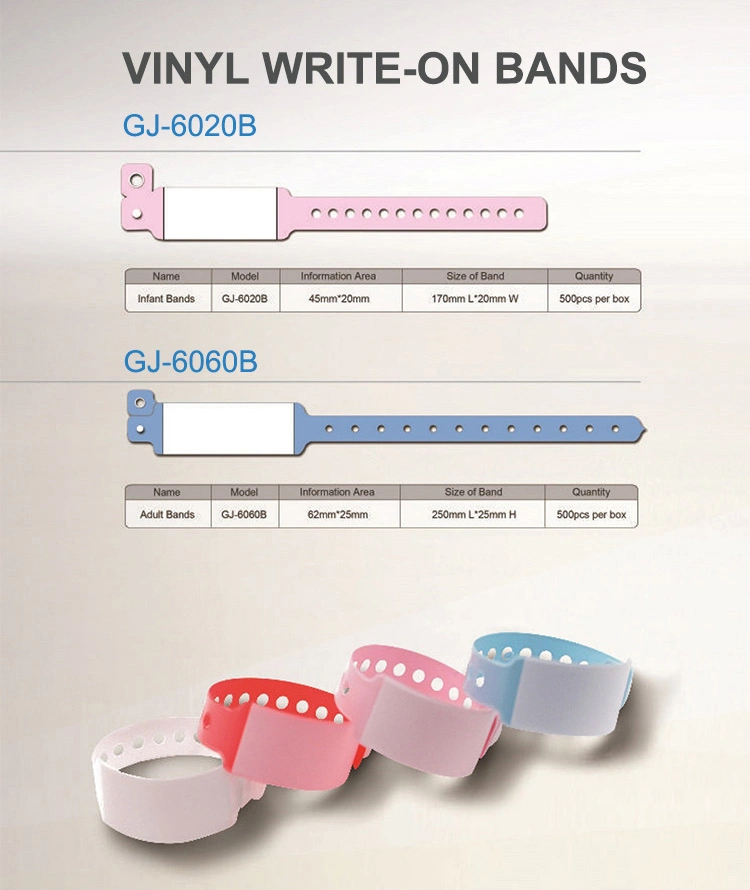 Soft Water Proof Disposable Printable Paper Tickets Wristbands ID Bracelets
