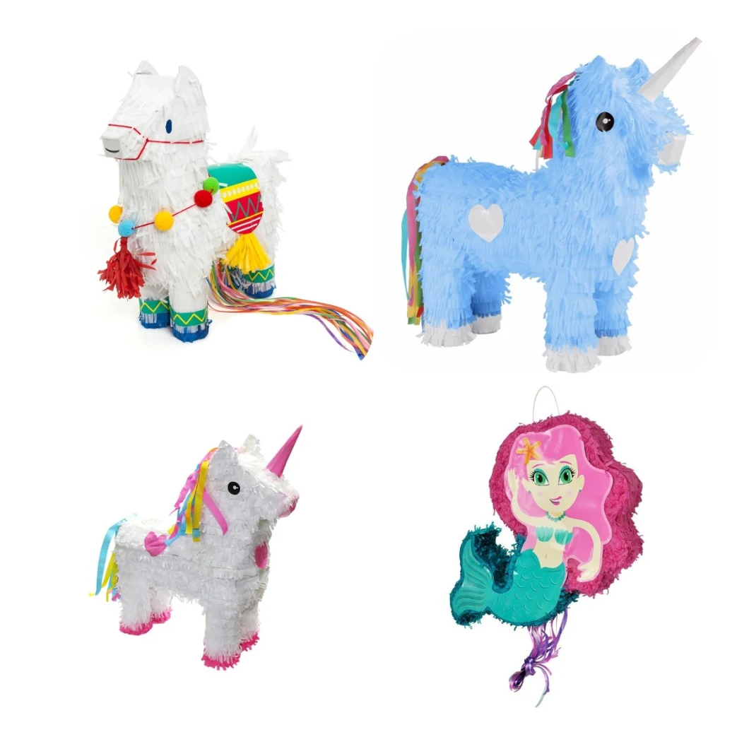 Party Supply Colorful Donkey Paper Pinata for Kid's Party