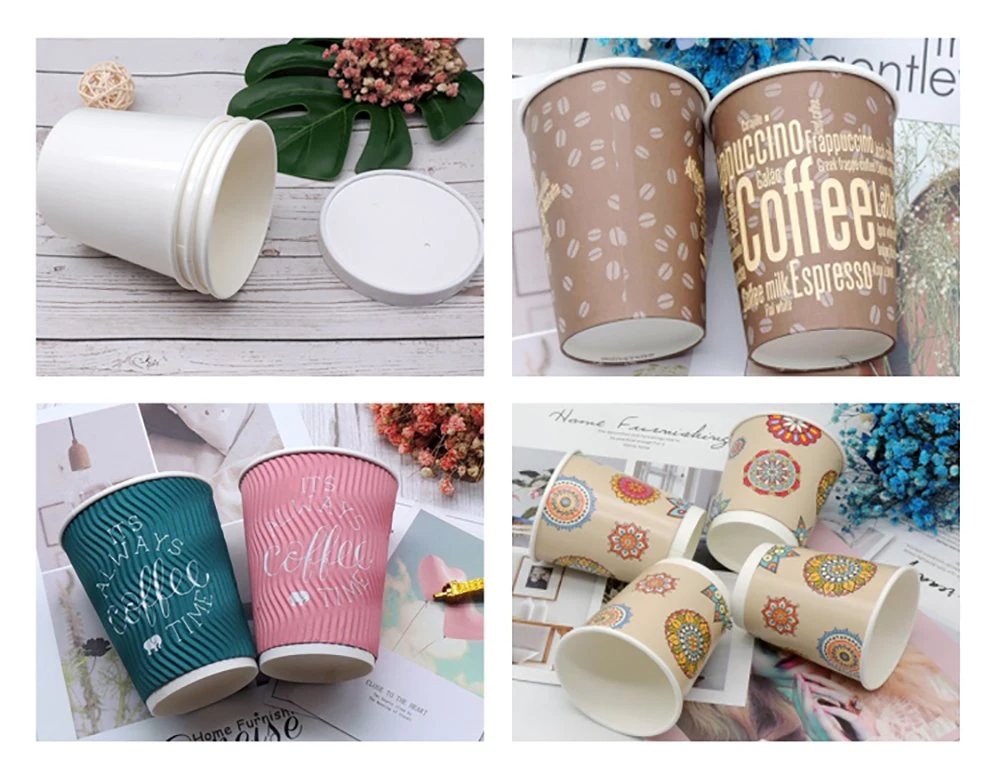 Frozen Yogurt Paper Cup Customized Ice Cream Packaging 16oz Ice Cream Container