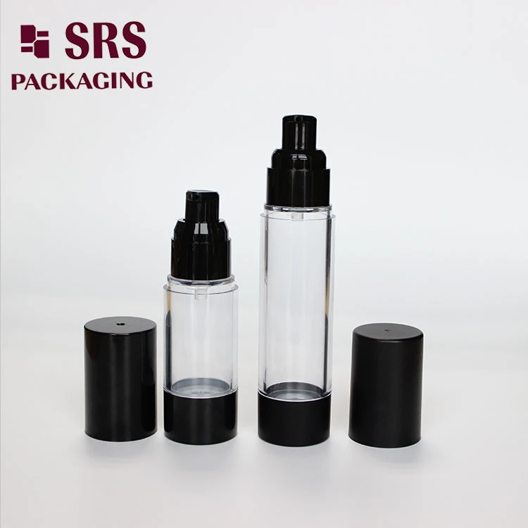 Plastic 15ml 30ml 50ml Airless Pump Bottle for Liquid Foundation