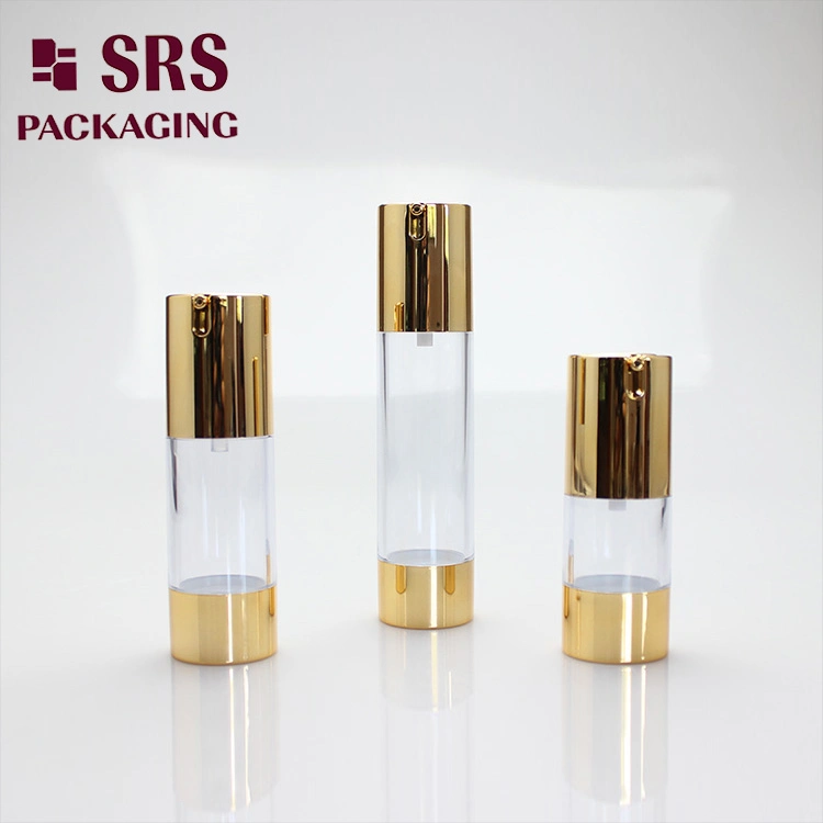 Custom Cosmetic 15ml 30ml 50ml Acrylic Airless Pump Cream Jar