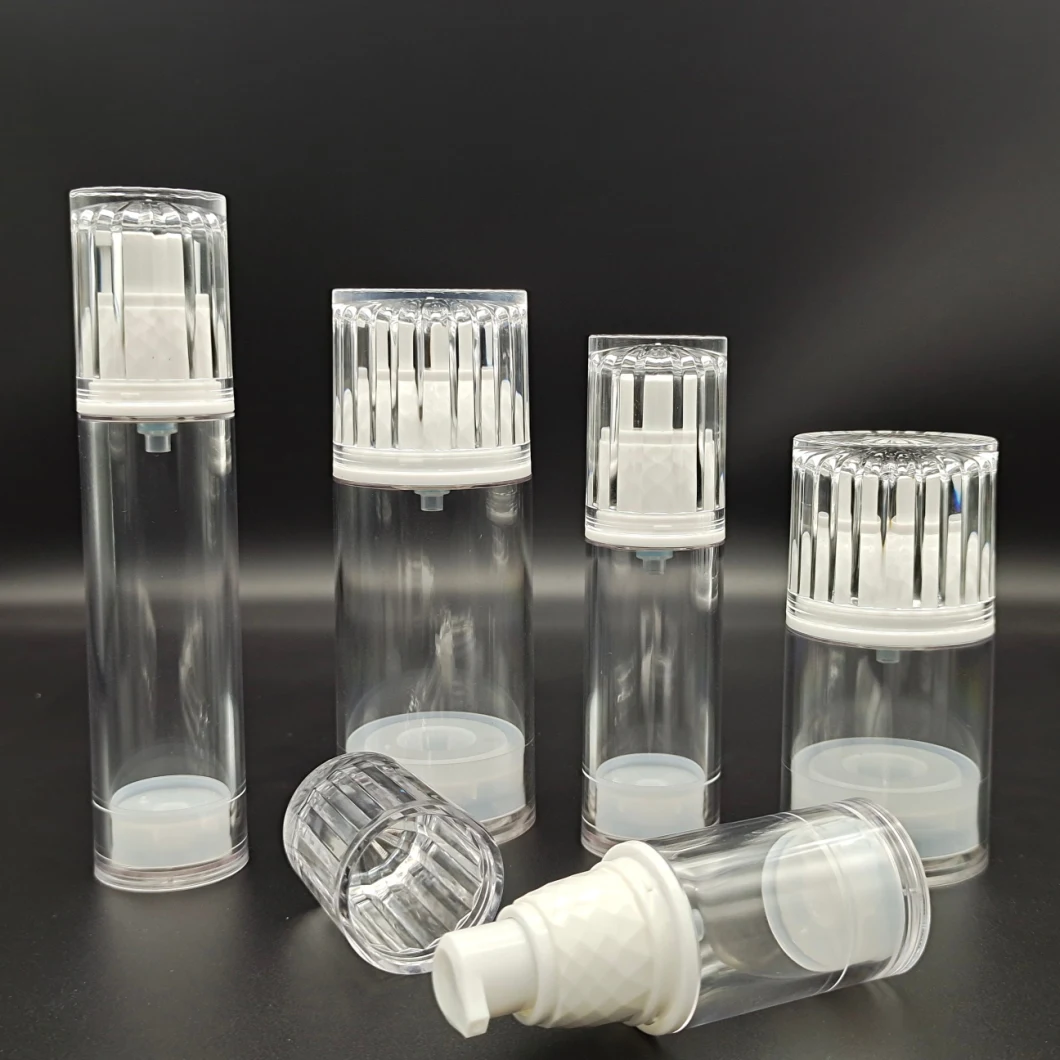50ml Customized Round Airless Lotion Pump Bottles for Skin Care Products