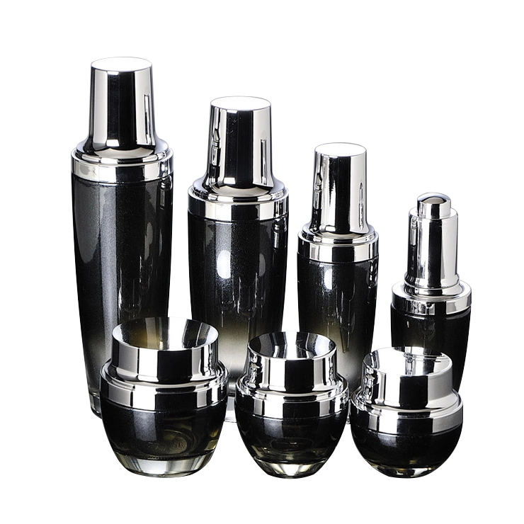 2021 Empty Luxury Cosmetic Packaging 50ml 100ml Airless Pump Bottle Acrylic Jar