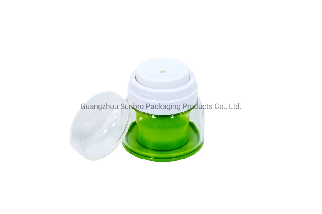 30g/50g as Cosmetic Packaging Double Plastic Airless Cream Jar.