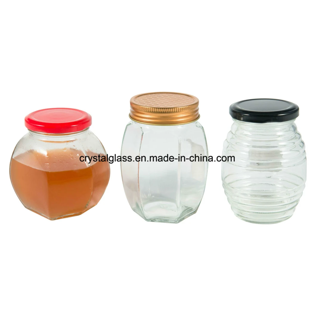 Mini 1oz Glass Jars 30ml 50ml Glass Jar Honey Jars Glass Hexagon Jam Jar with Lids