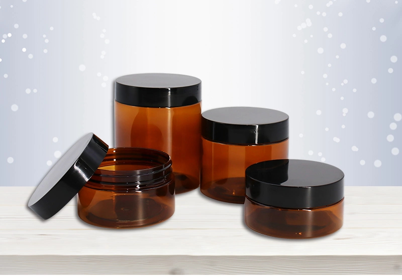 250g Amber Pet Cosmetic Cream Jars Factory Wholesale