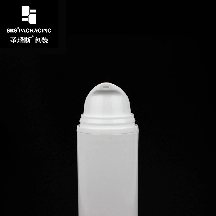 Customize empty plastic cosmetic set 50ml 15ml 30ml airless pump bottle with printing logo