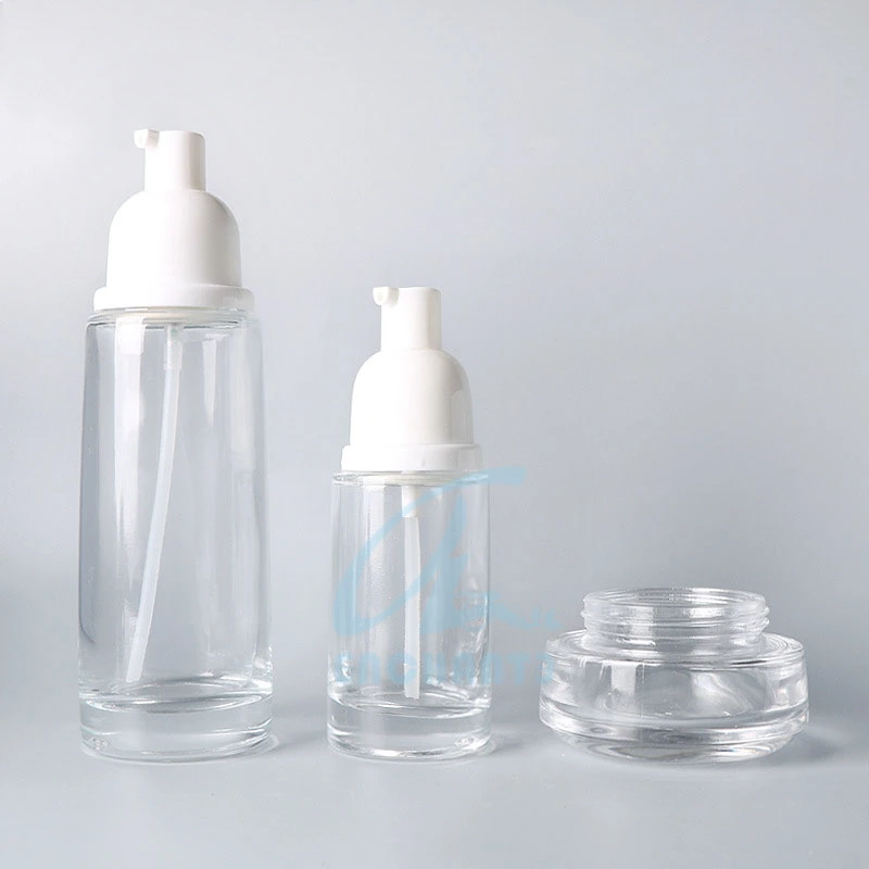 Factory Amber Glass Cream Jar UV Gel Cosmetics Cream Glass Bottles and Jars