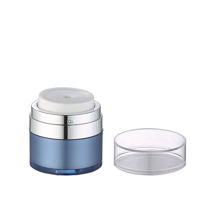Round 50ml Airless Jar Cosmetic Airless Cream Pump Jar