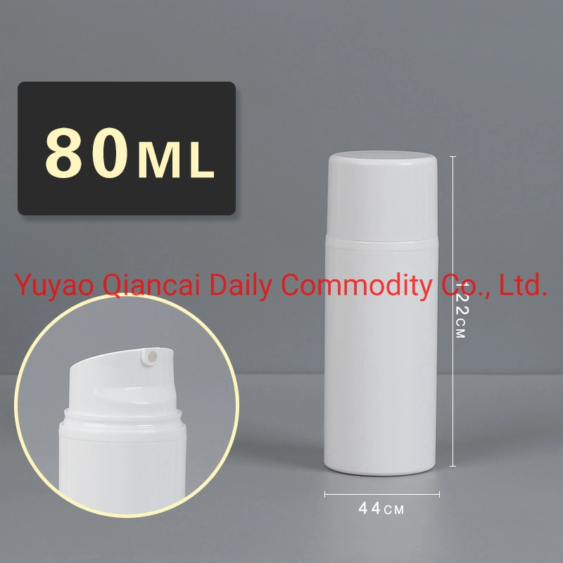 30 50 80 100 120 150ml Transparent Press Pump Airless Bottle PP Material Lotion Airless Bottle