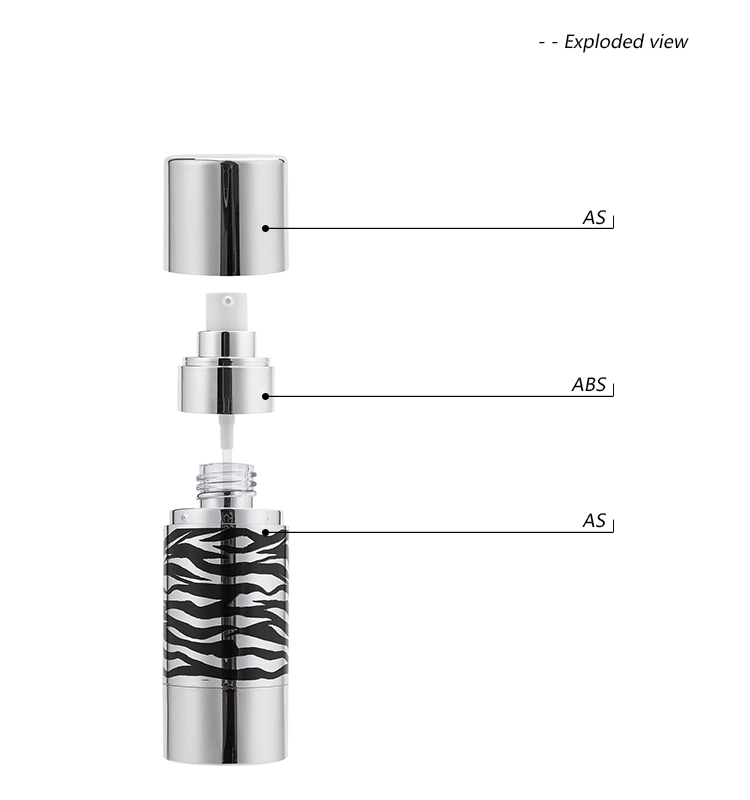 High Quality 120ml Cylinder AS Cosmetic Airless Pump Bottles
