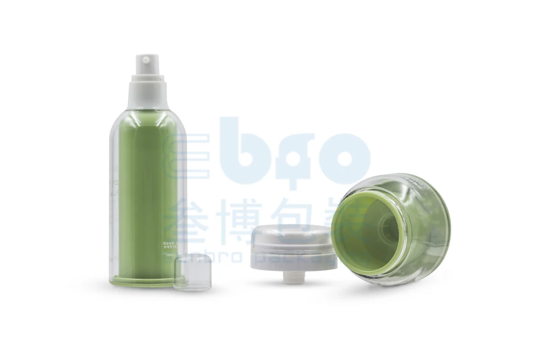 30g/50g Cosmetic Packaging Double Plastic as Airless Cream Jar