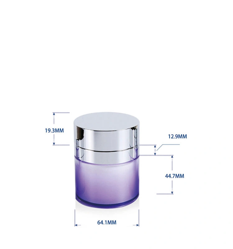 50g Cosmetic Plastic Airless Pump Spray Jar for Skin Care Cream