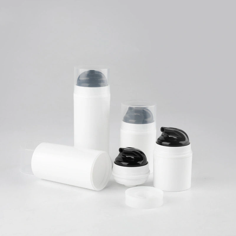 Airless Dispenser Bottle Round Airless Bottle with Aluminum Cover