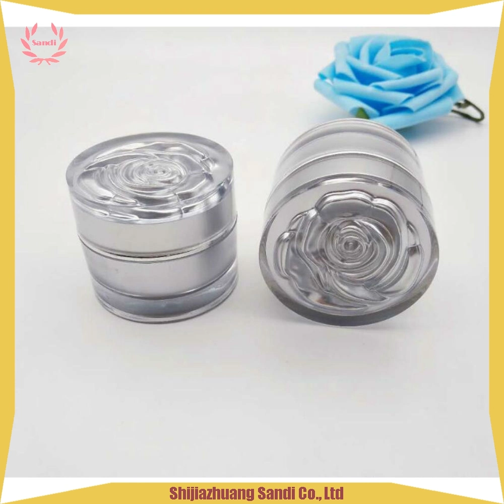 Best Sale Round Plastic Jars Acrylic Cosmetic Lotion Jars