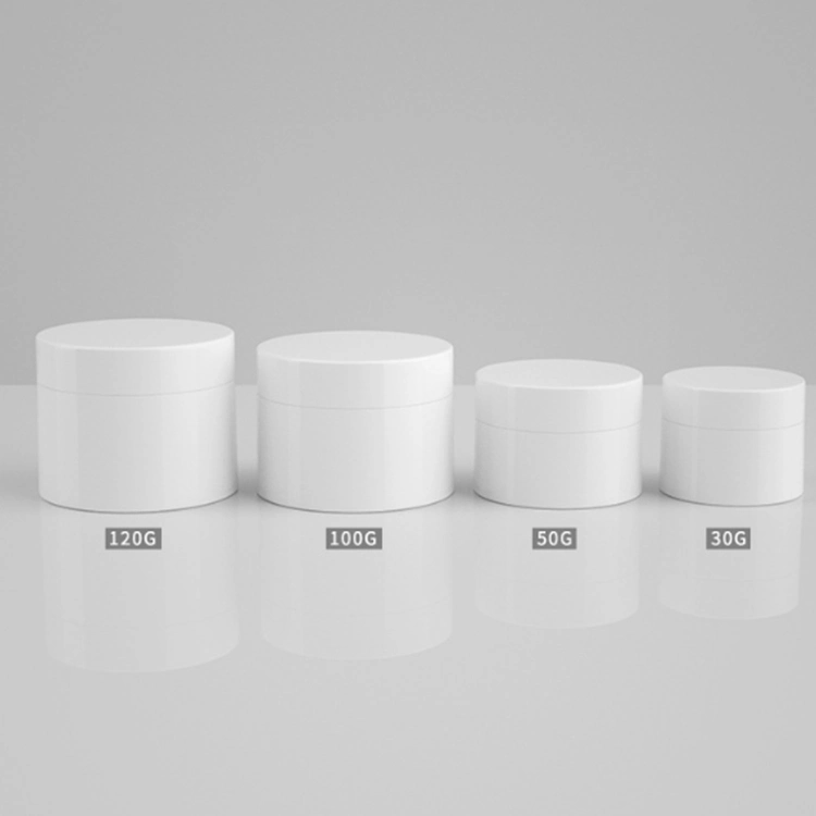 30g 50g 100g Cosmetic Jar Skin Care Cream Container White PP Plastic Jar