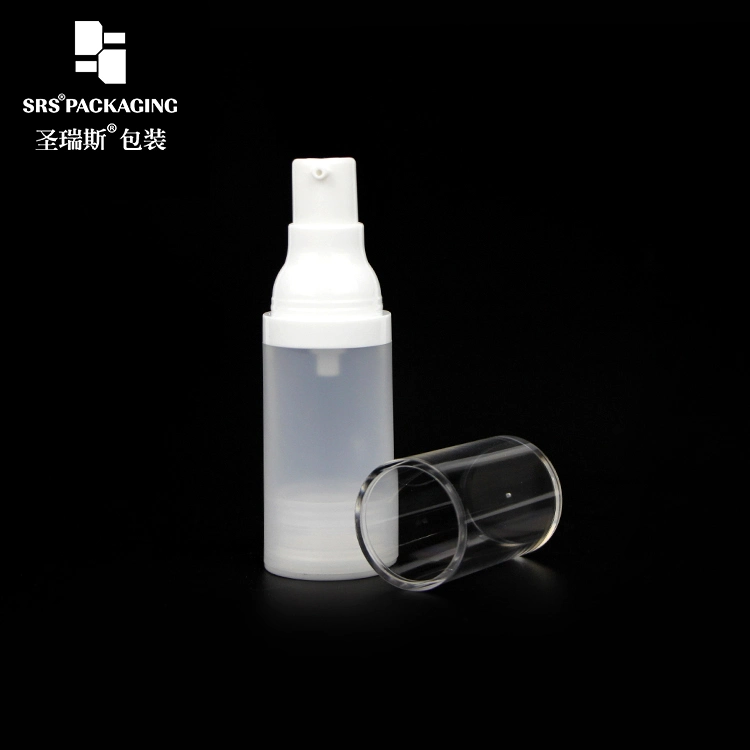 15ml 30ml 50ml Matte Clear Airless Bottle Vacuum Pump Bottles