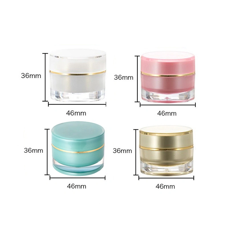 Low MOQ Factory Direct Sale 10g Plastic Pink Cream Jar Lip Balm Jar Lip Scrub Jar for Beauty Product