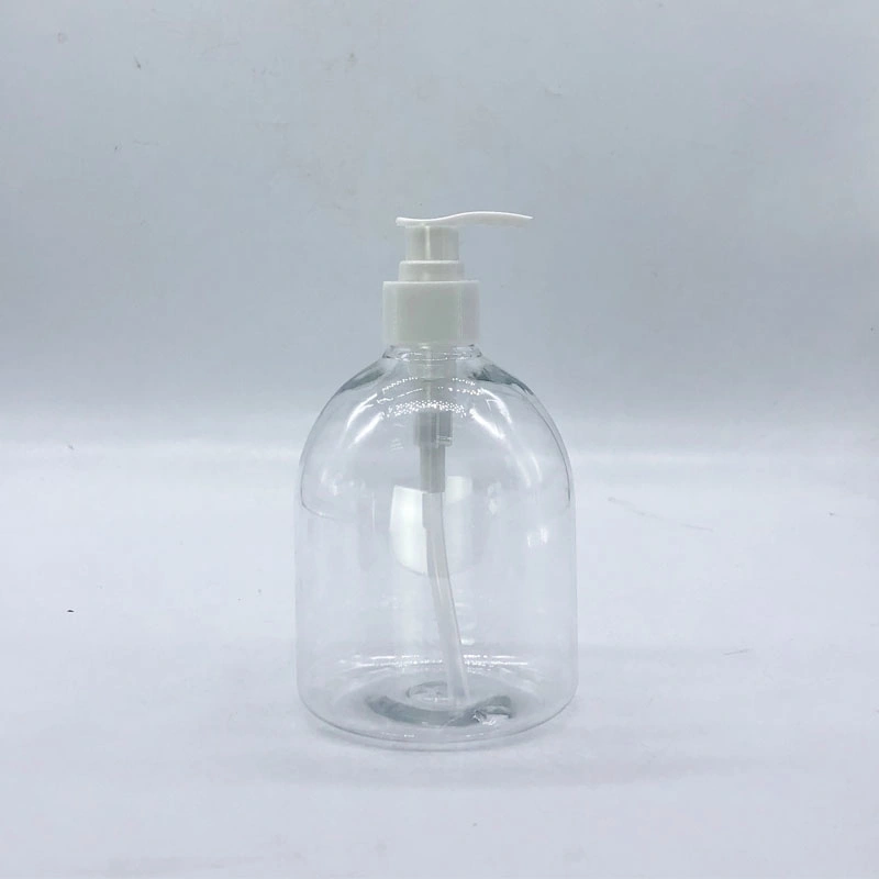 Pet Plastic Lotion Pump Bottle 300ml 500ml Plastic Shampoo Empty Hand Sanitizer Bottle