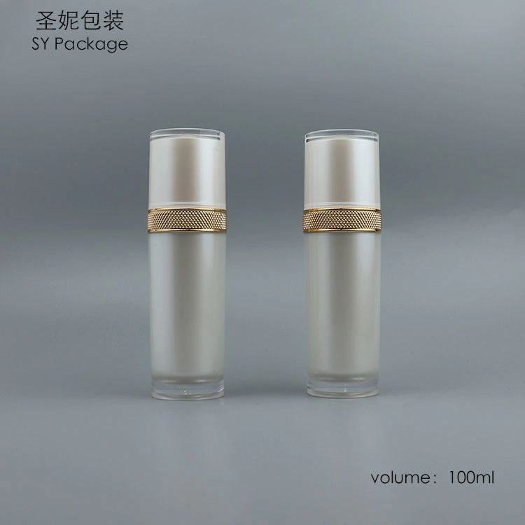 Luxury Cosmetic Lotion Packaging 100 Ml Airless Lotion Pump Bottle