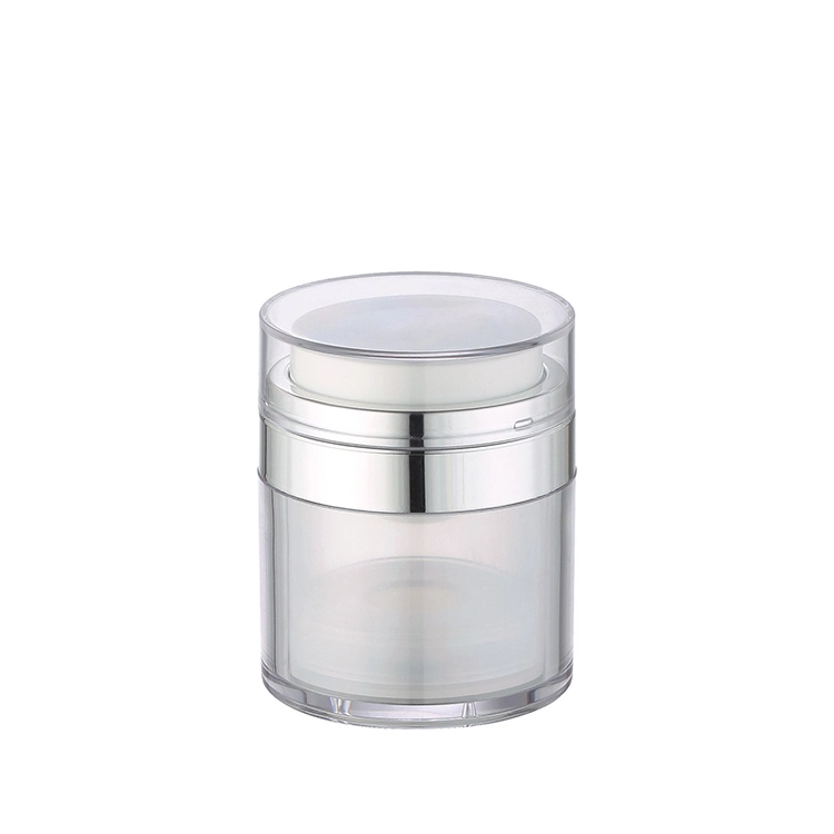 Round 50ml Airless Jar Cosmetic Airless Cream Pump Jar