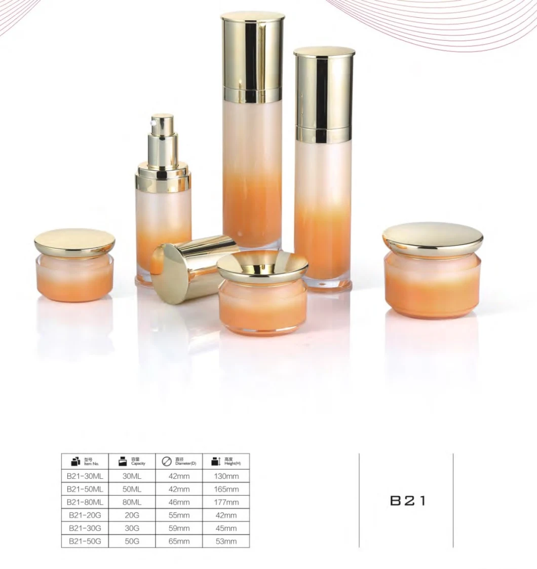 Acrylic Airless Pump Skincare Cosmetic Bottles Have Stock